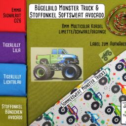 DTF Bügelbild L4 - Tigerlilly EP - Monster Truck (ca. 12 x 18,5cm) – Bild 3