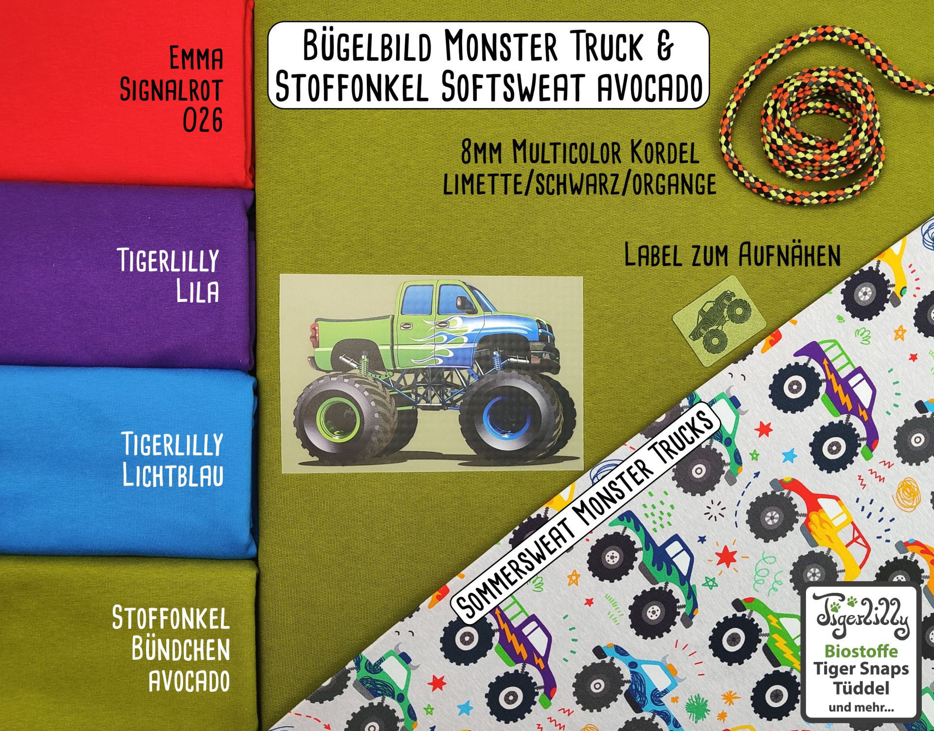 Bügelbild Monster Truck