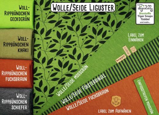 Wolle/Seide Biojersey - Liguster