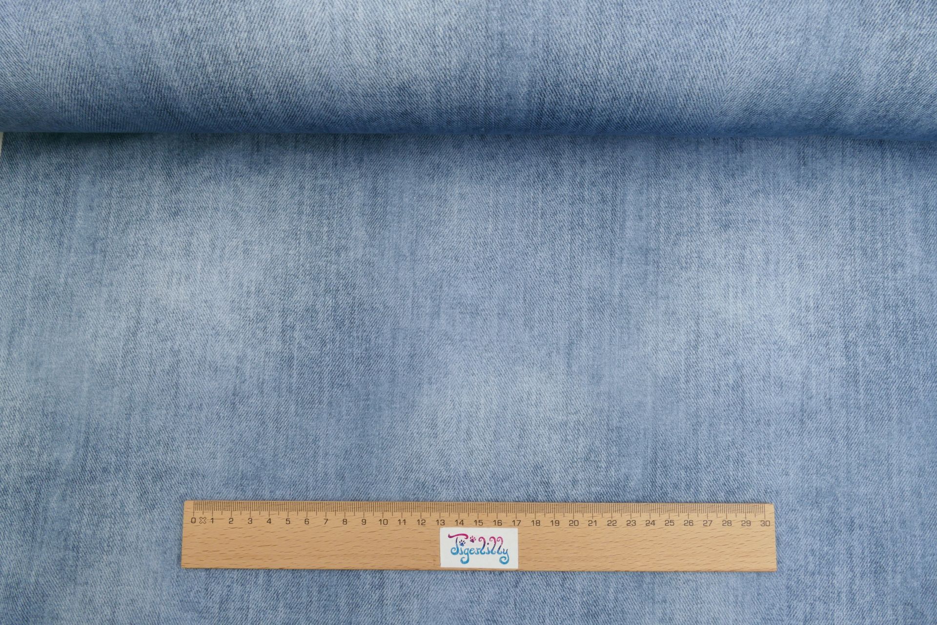 Dicker Kuschelsweat faded blue Denimlook 3