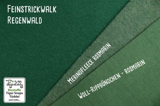Bio Feinstrickwalk (Merino) - Regenwald
