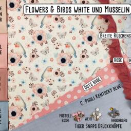 Biojersey - Tigerlilly EP - flowers & birds white – Bild 5