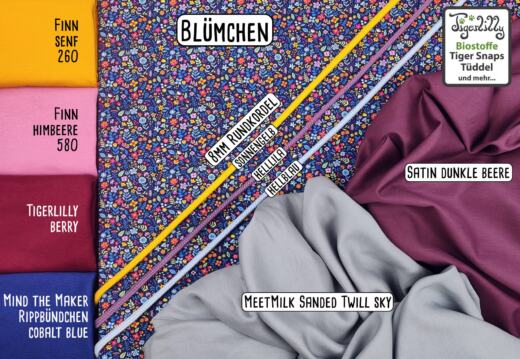 Biojersey - Tigerlilly - Blümchen