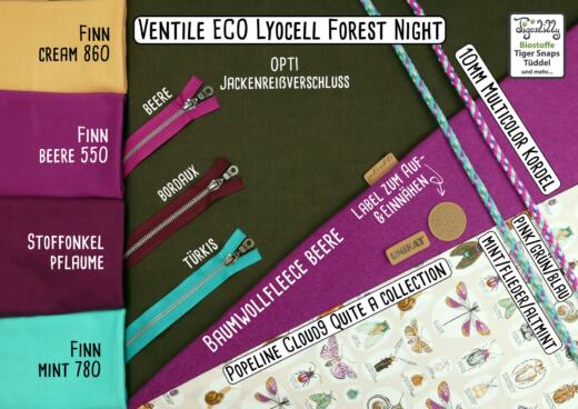 Ventile (EtaProof) ECO Lyocell 290 - Forest Night (melange Optik)
