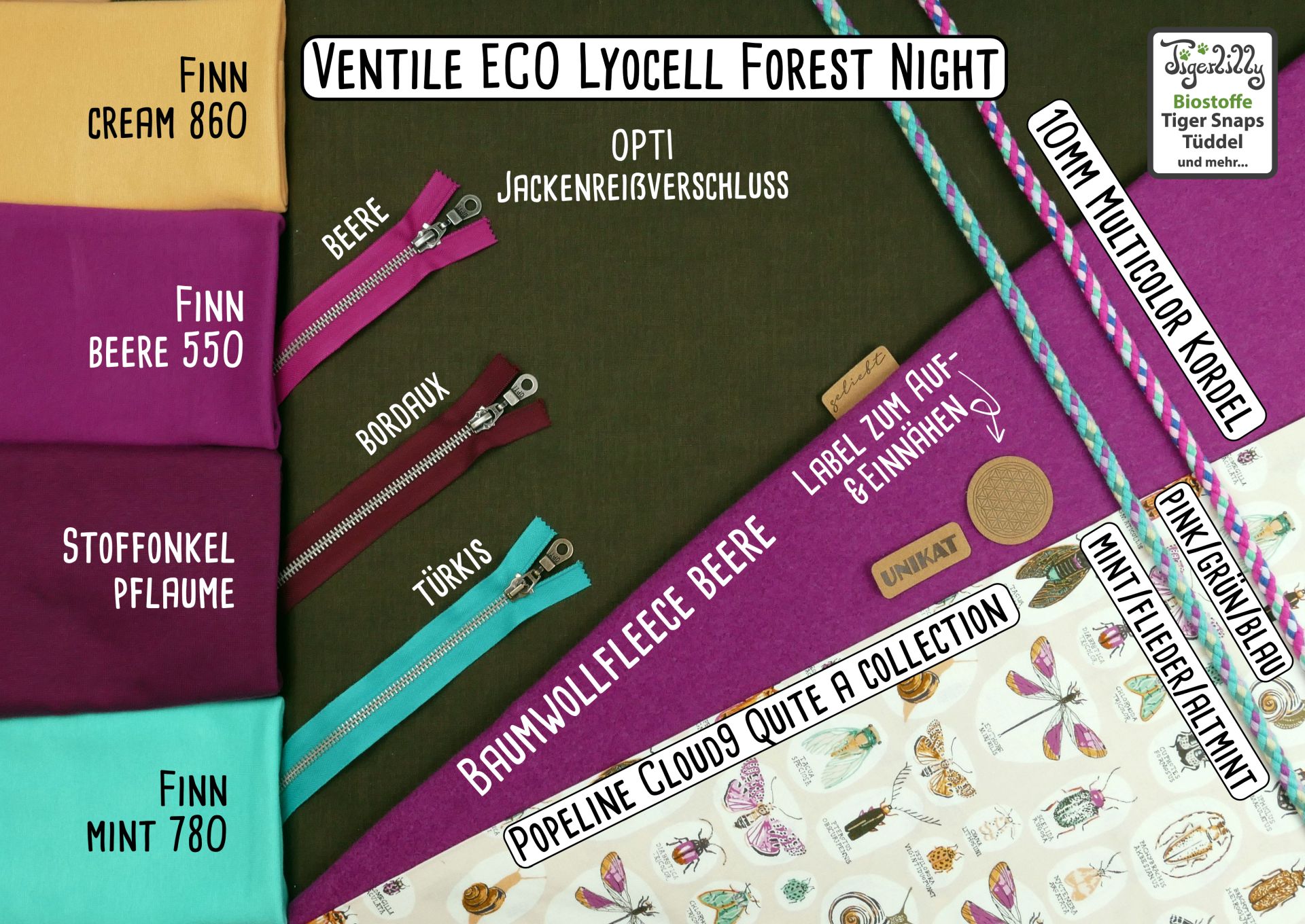 Ventile Forest Night berry