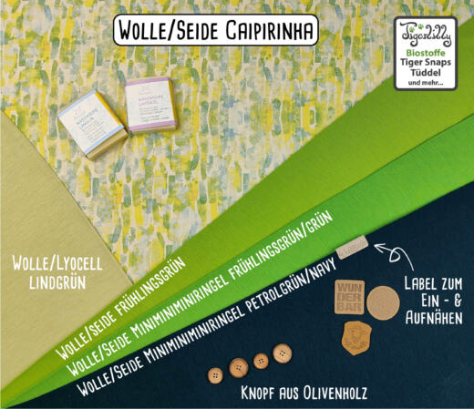 Wolle/Seide Biojersey - Caipirinha