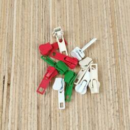 5 Zipper für Krampenreißverschluss endlos 5mm - verschiedene Farben