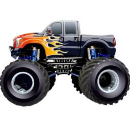 DTF Bügelbild J15- Tigerlilly EP - Monster Truck 2 (ca. 12 x 18,5cm)