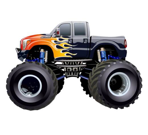 DTF Bügelbild J15- Tigerlilly EP - Monster Truck 2 (ca. 12 x 18,5cm)