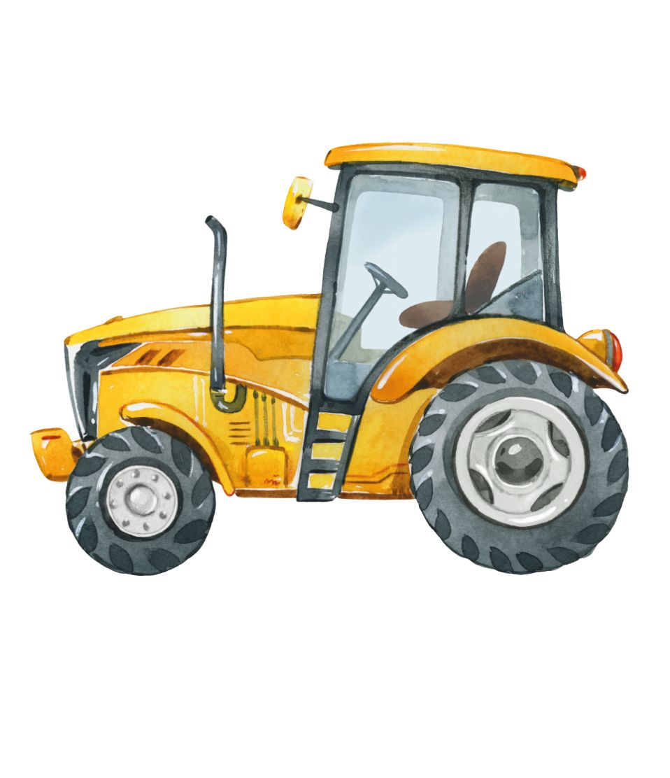 Traktor gelb