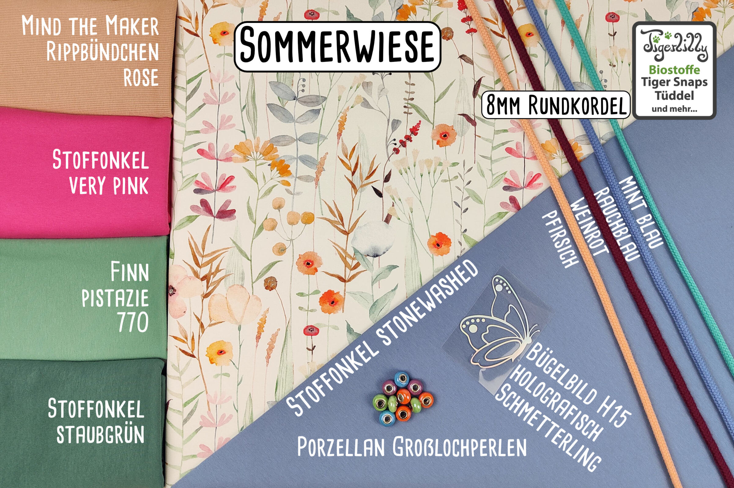 Sommerwiese und stonewashed