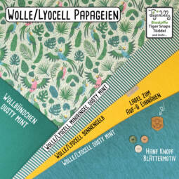 Wolle/Lyocell Biojersey - Papageien – Bild 6