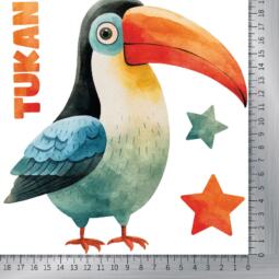 DTF Bügelbild L7 - Tukan (ca. 19,5 x 18cm) – Bild 2