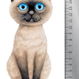 DTF Bügelbild K29 - Siamkatze (ca. 18 x 9,5cm) – Bild 2