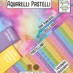 50cm Reststück: Biojersey - Tigerlilly EP - Aquarelli Pastelli – Bild 6