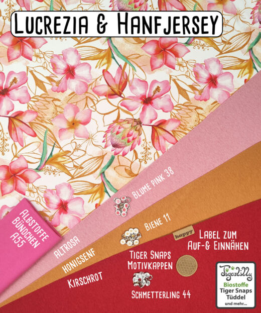 weicher Bio Hanfjersey - kirschrot