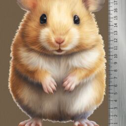 DTF Bügelbild K17 - Tigerlilly EP - großer Hamster (ca. 20 x 13,5cm) – Bild 2
