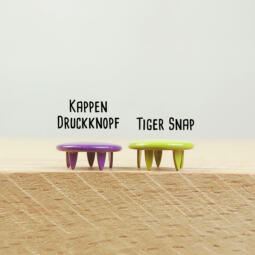 100 bunte Tiger Snaps Kappen Druckknöpfe – Bild 2