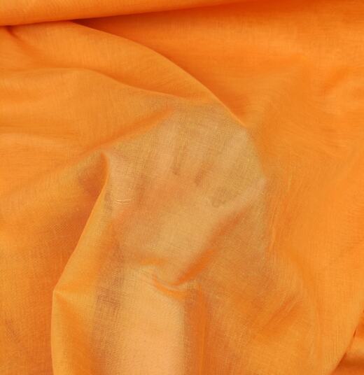 Bio Kattun (Webstoff) - orange (Überbreite ca. 305cm)