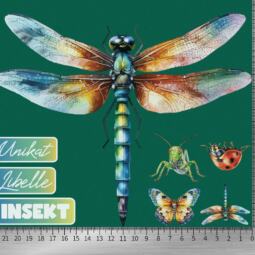 DTF Bügelbilder F10 - Libelle & Insekten (ca. 18 x 22cm) – Bild 2