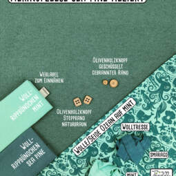 Wolle/Seide Biojersey - Ozean auf mint – Bild 6