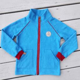 Bio Baumwollfleece - Tigerlilly - lichtblau – Bild 2