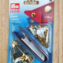 10 Prym Druckknöpfe Anorak (Ø 15mm) - gold (390 314)