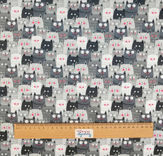 PUL Stoff bedruckt - Cute Cats