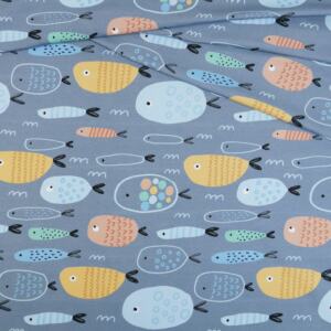 Biojersey - Tigerlilly - große Fische faded blue