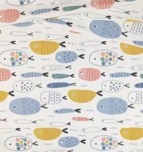 Biojersey - Tigerlilly - große Fische weiß
