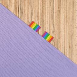 Zwei Weblabel zum Einnähen – Tigerlilly EP – Regenbogenfarben
