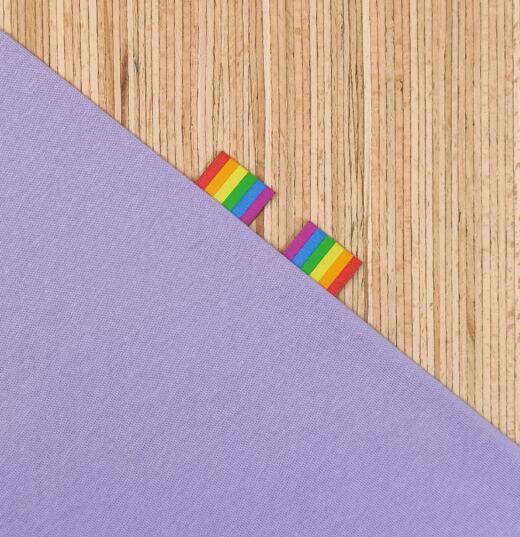Zwei Weblabel zum Einnähen – Tigerlilly EP – Regenbogenfarben