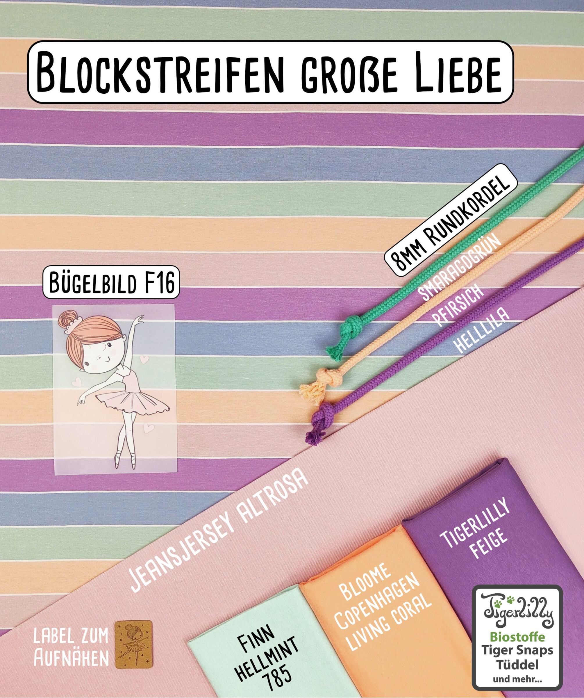 Blockstreifen große Liebe