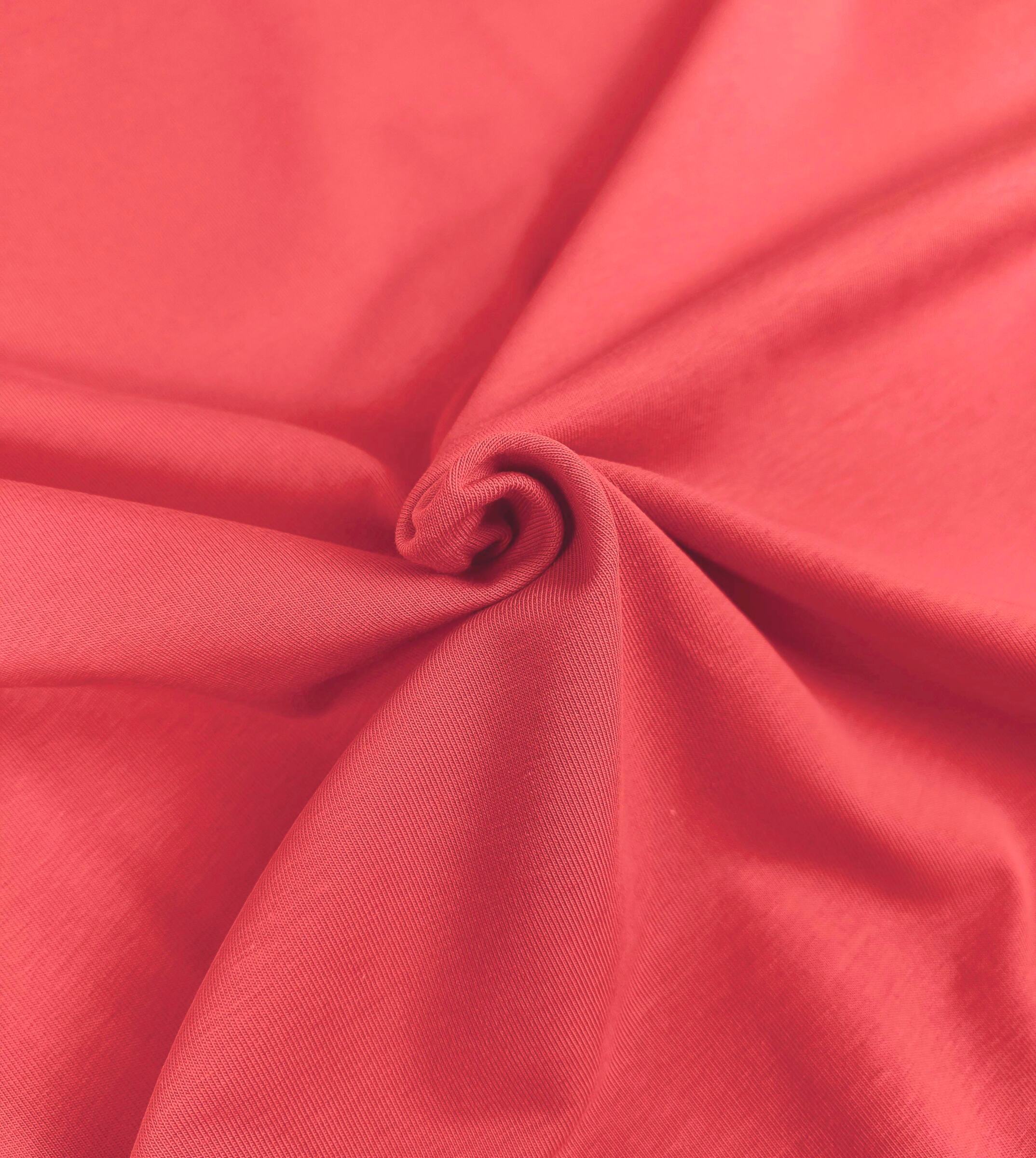 Biojersey uni - Emma - spiced coral 072 – Bild 1