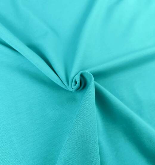 Biojersey uni - Emma - türkis 038