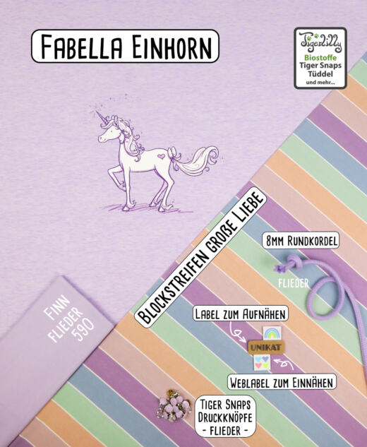 Biojersey - Tigerlilly EP - Blockstreifen große Liebe