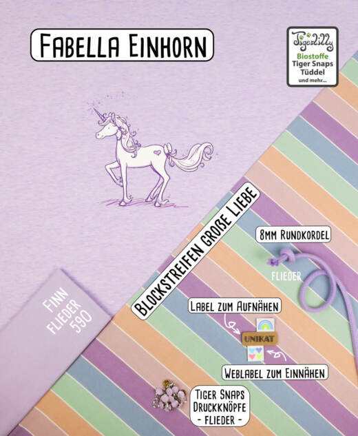 Biojersey - Tigerlilly EP - Fabella Einhorn (Rapport: 80cm)