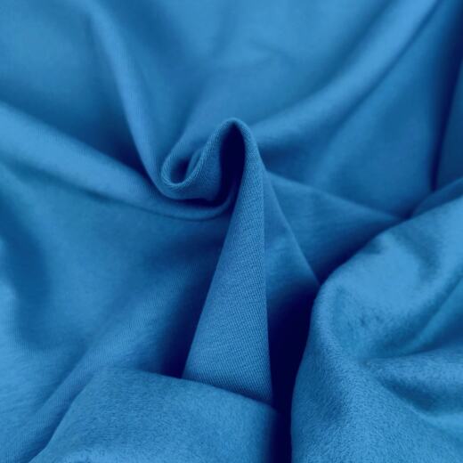 Kuscheliger Bio Sommersweat uni - Finn - blau 605
