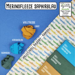 Bio Merinofleece - saphirblau – Bild 2