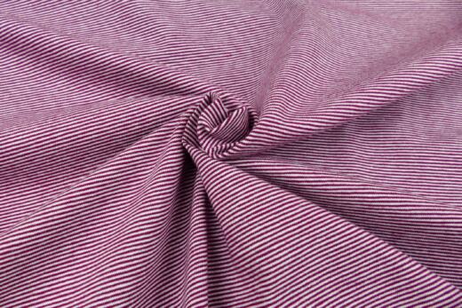 Biojersey - Tigerlilly - Miniminiminiringel berry/weiß