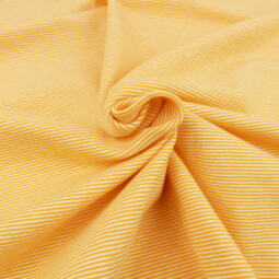 Biojersey - Tigerlilly Basic - Miniminiminiringel orange/weiß