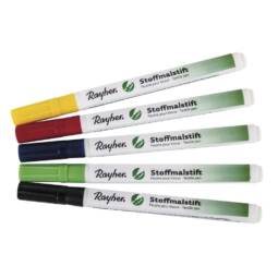 Stoffmalstifte mit feiner Spitze (5er Set) - Rayher