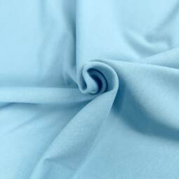 Bio Sommersweat uni - Finn - himmelblau 630