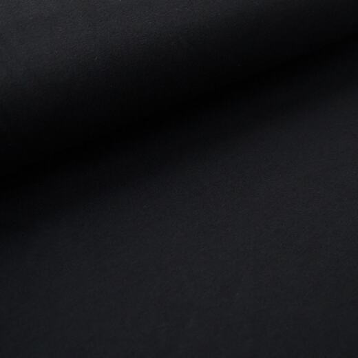 Biojersey uni - Stoffonkel - schwarz