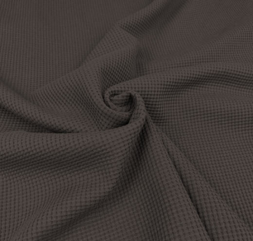 Bio Waffeljersey Emma - anthrazit 002