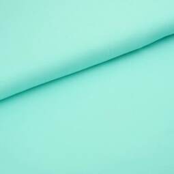 Biojersey uni - Stoffonkel - aqua