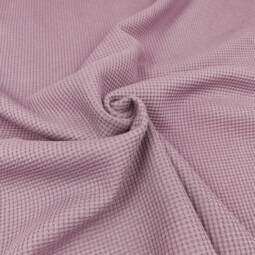 Bio Waffeljersey - Emma - dark powder 079