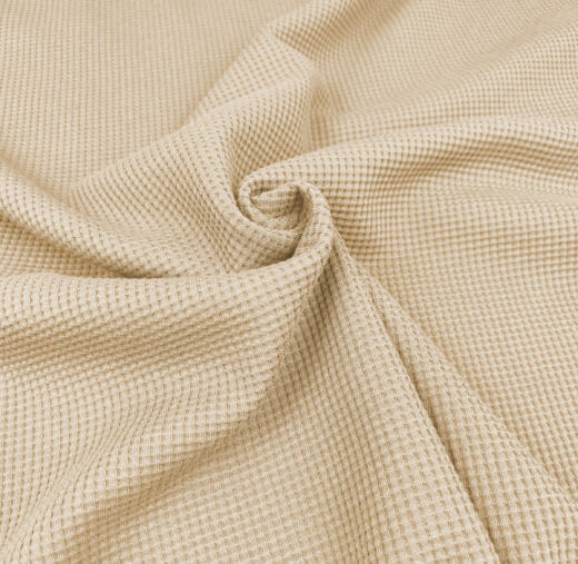 Bio Waffeljersey Emma - light sand 066