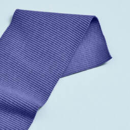 Bio Rippbündchen - Mind The MAKER - violet blue