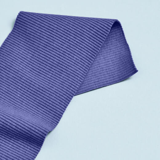 Bio Rippbündchen - Mind The MAKER - violet blue